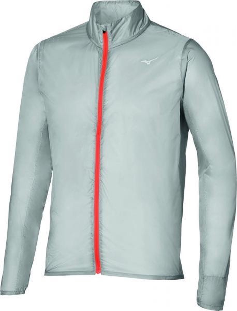 Mizuno Aero Jacket Heren - blauw - maat S
