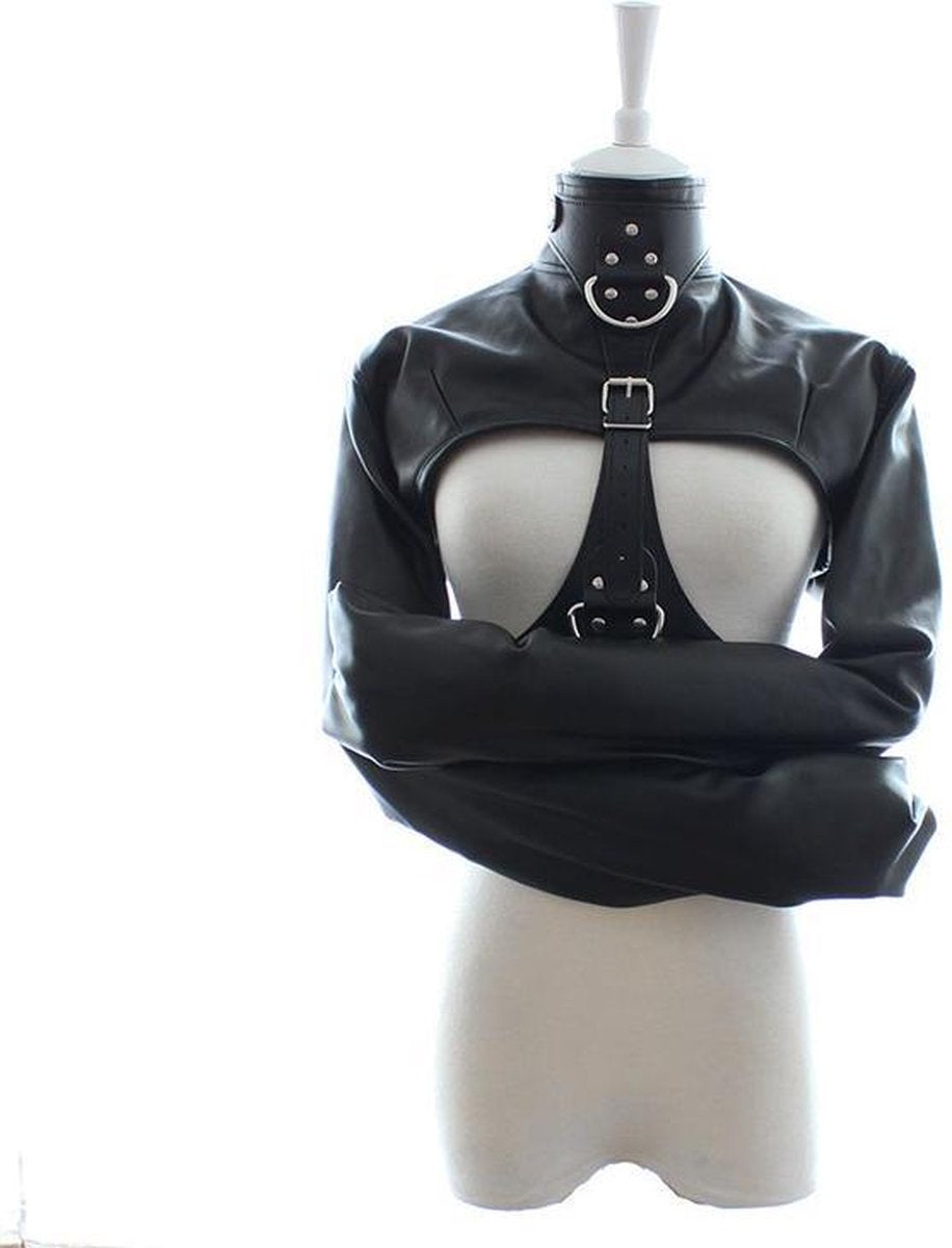 Bondage Body Bag / Dwangbuis Nylon en PU Leer - maat S/M