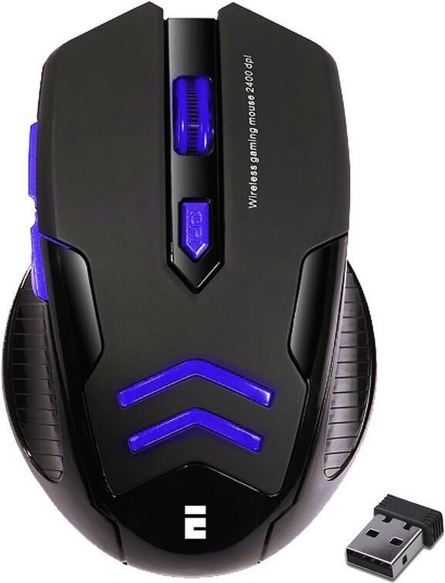 Everest SM-763 draadloze gaming muis - blauw