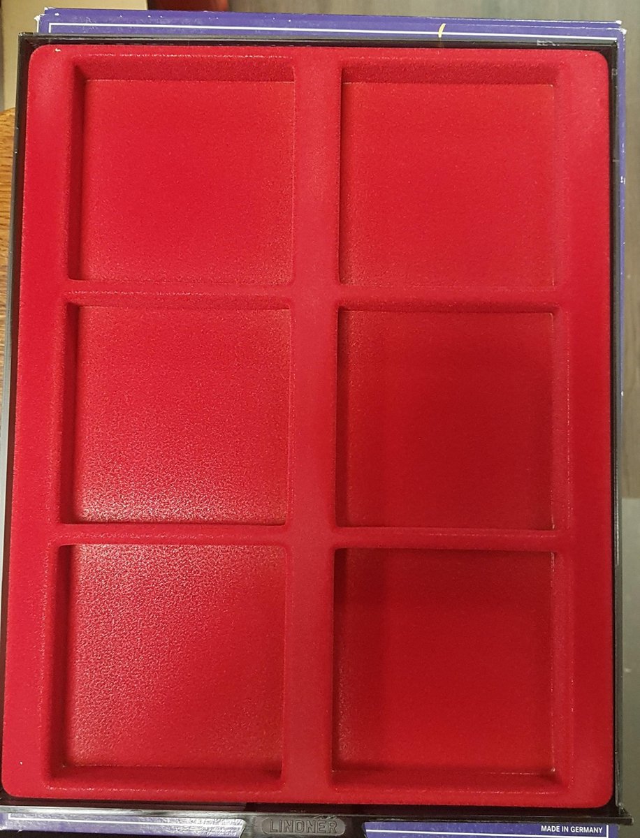 Lindner muntencassette D-BOX voor 6 grote munten of medailles