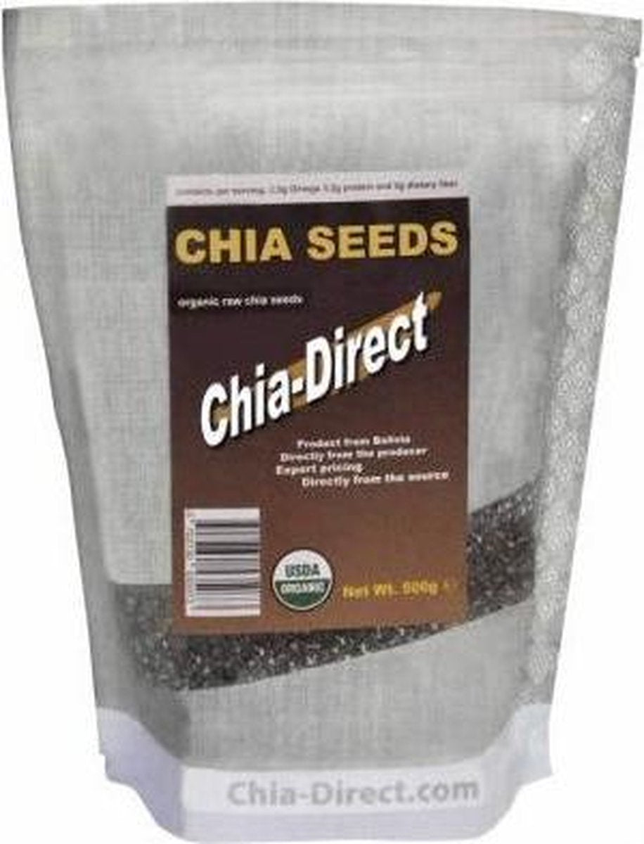 chia zaad 100% biologisch 500g - prijs incl verzendkosten