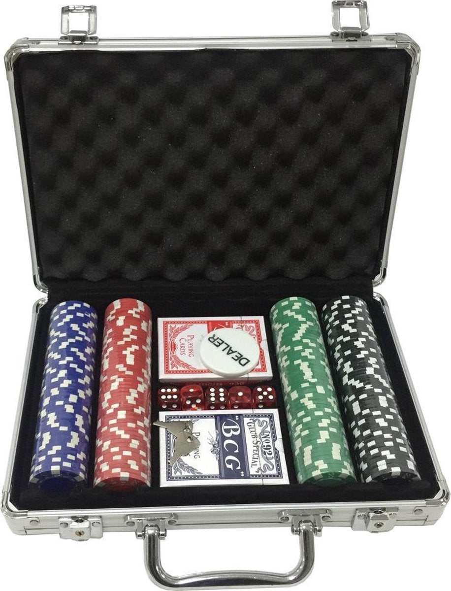 Poker Set in Aluminium Koffer