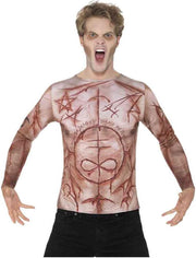 Verminkte Huid T-Shirt Flesh met opdruk | maat M