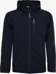 Kjelvik heren softshell jas waterafstotend - Blauw - Maat 3XL - Winddicht - Ademend materiaal