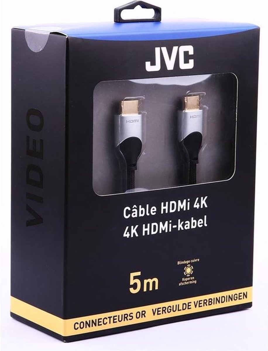 JVC HDMI kabel HDMI ULTRA HD 4K GOLD CONNECTORS 5M