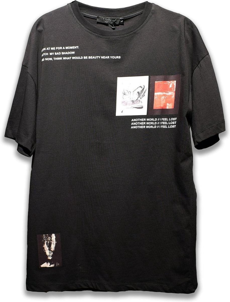 "ANOTHER WORLD" OVERSIZED TEE M