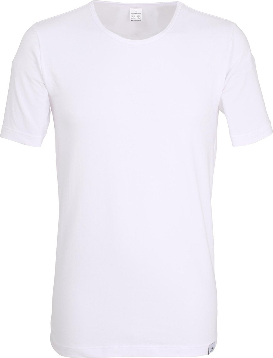 Gotzburg heren T-shirt slim fit O-hals 95/5 (1-pack) - heren ondershirt stretchkatoen - wit -  Maat: XL