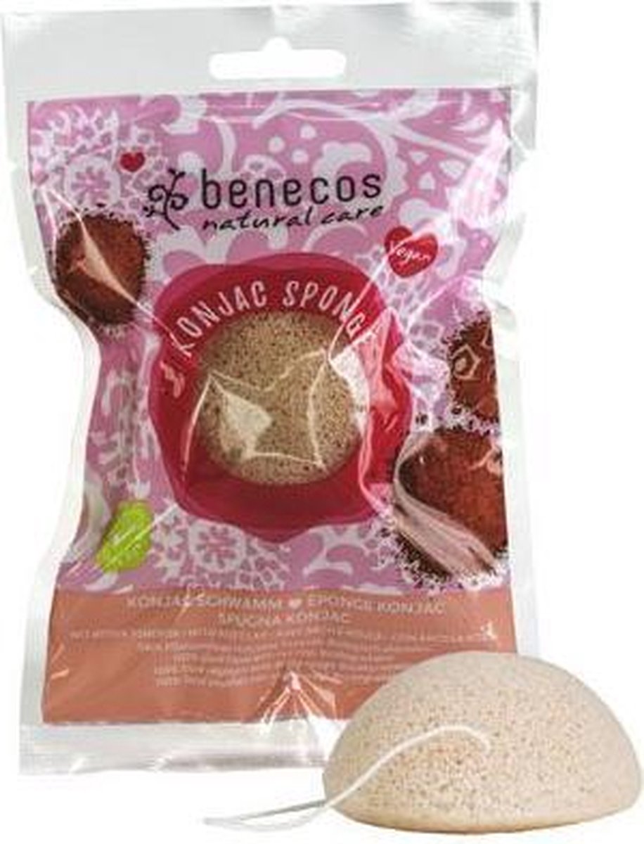 Benecos Natural Konjac Sponge - red clay