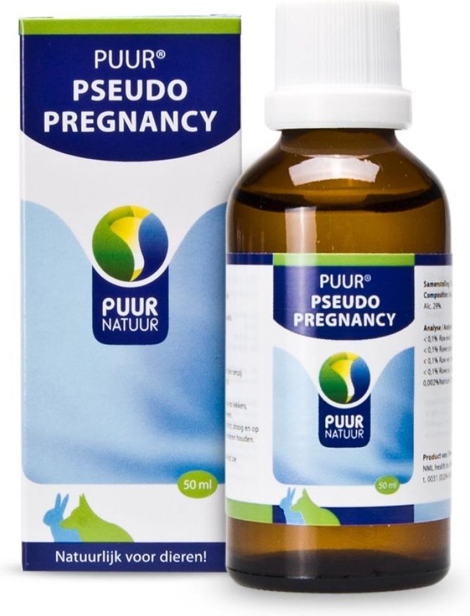 PUUR - Pseudo Pregnancy - tegen schijnzwangerschap bij hond of konijn - 50 ml