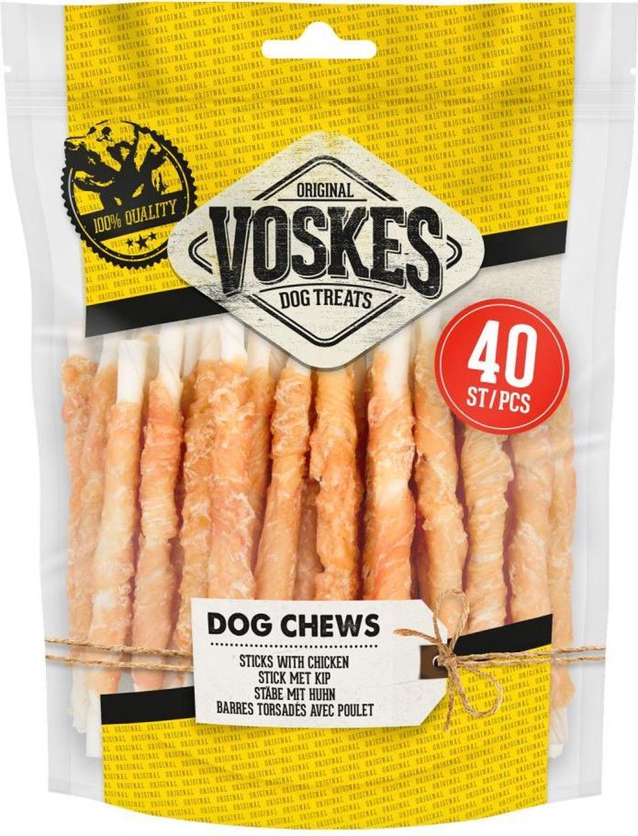2x Voskes Rawhide Kip Sticks 400 gr