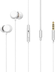 Hoco - In Ear oordopjes - Oortjes met draad en microfoon - Wit