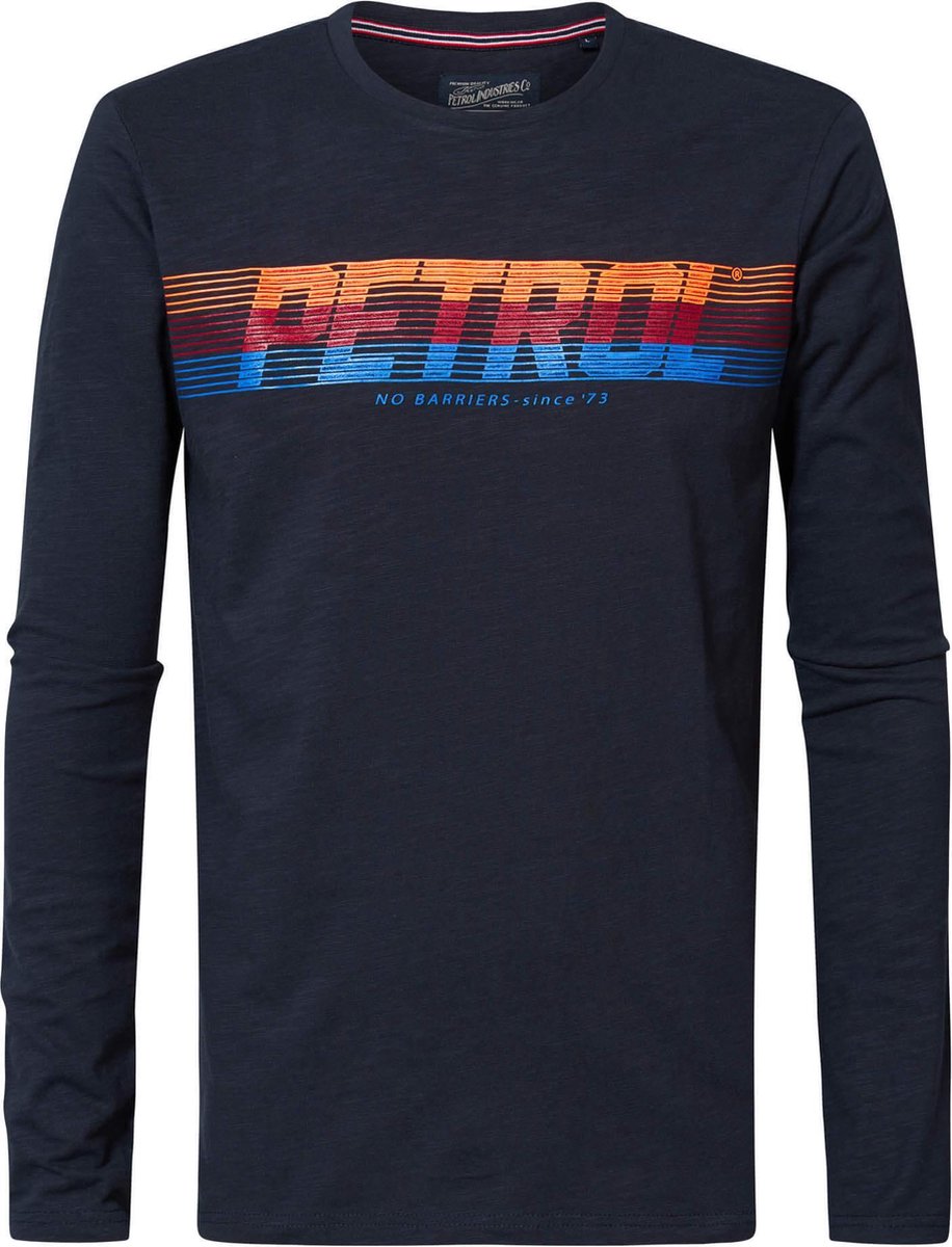 Petrol Industries - Heren Artwork T-shirt - Blauw - Maat XS