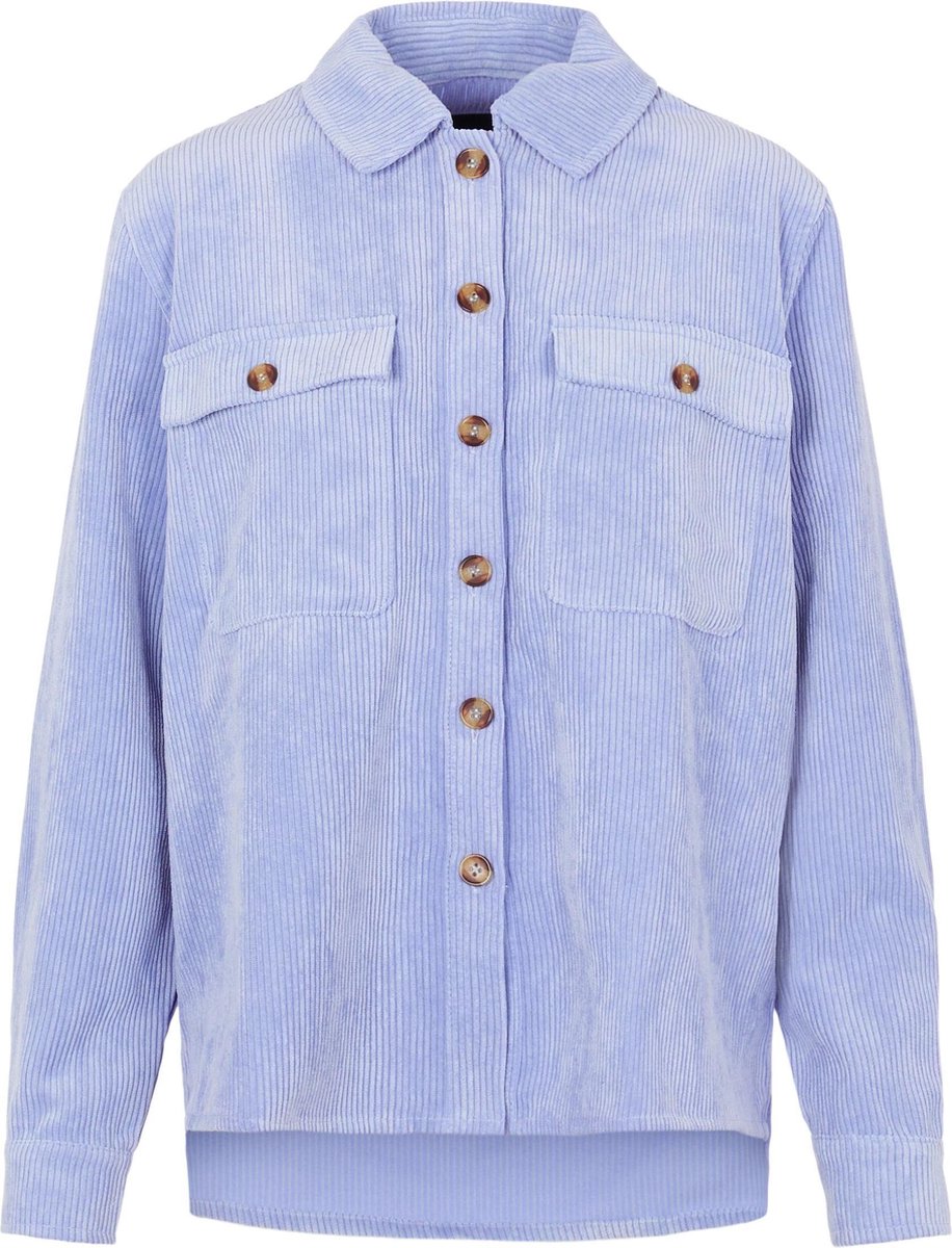 Pieces dames 17113576Leffi LS shirt D2D Pale IrisBlouse - Maat XS