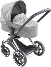Corolle poppenwagen Landau 3 in 1 hippe donkergrijs voor poppen van 30
