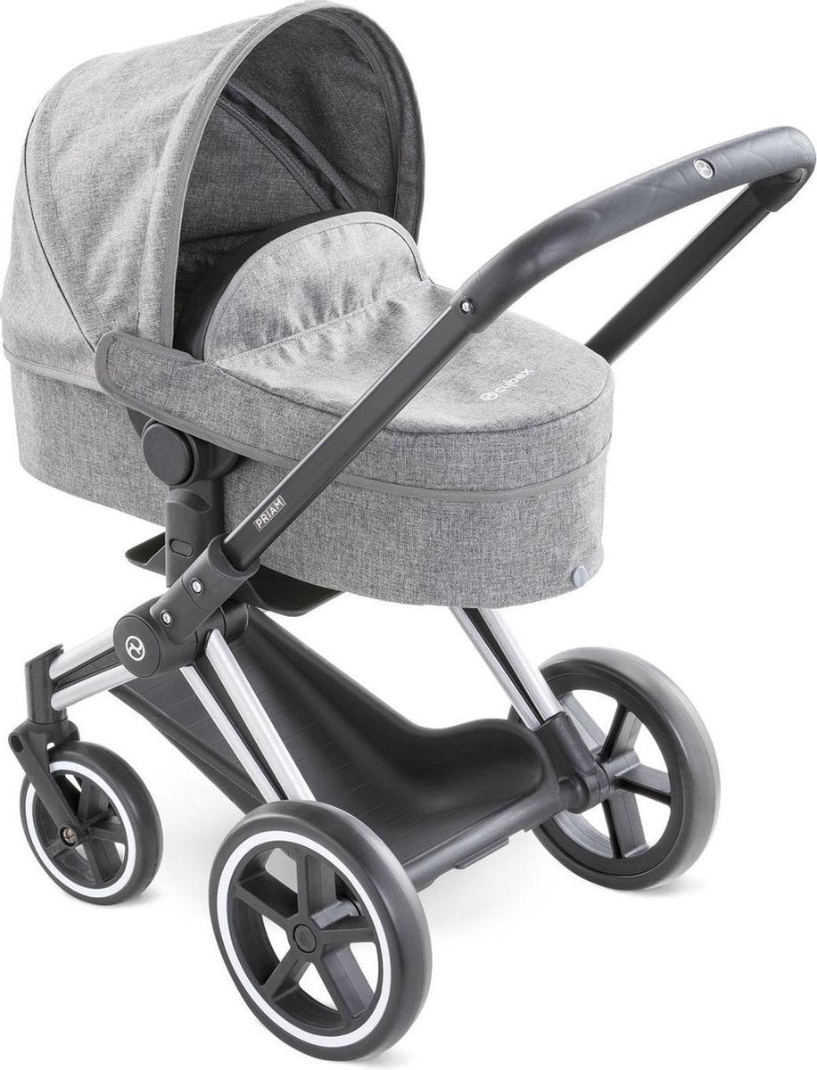Corolle poppenwagen Landau 3 in 1 hippe donkergrijs voor poppen van 30