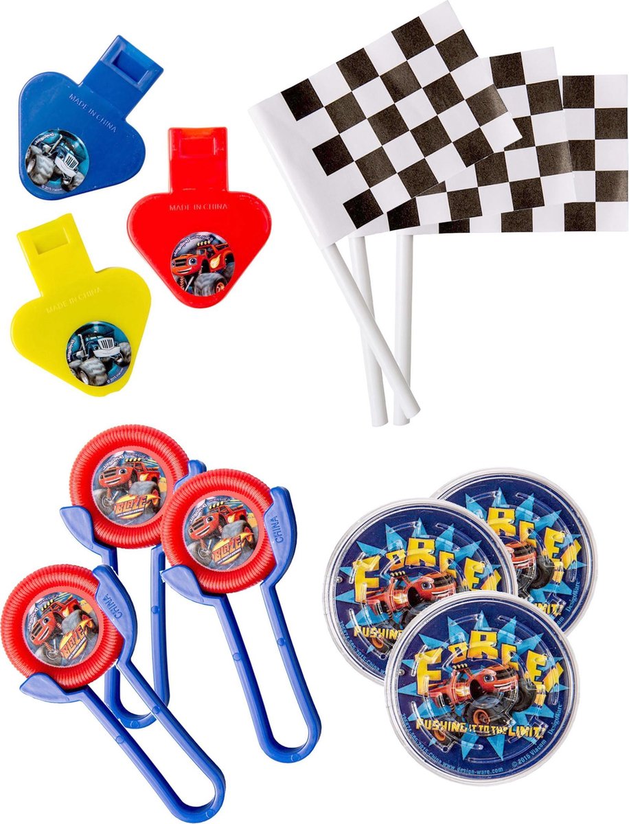 Blaze en de Monsterwielen Uitdeelspeelgoedset 24 stuks