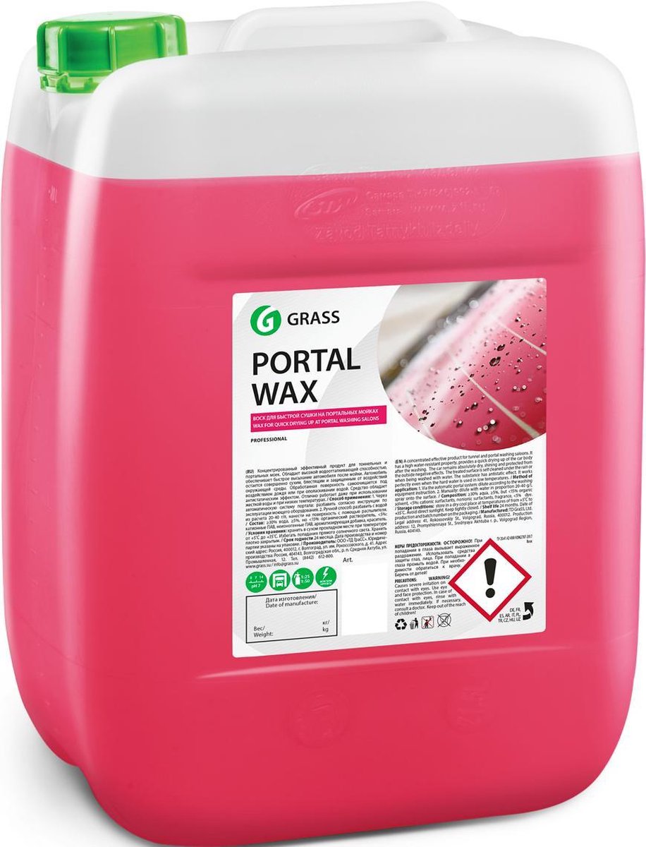 Grass Portal Wax - Autowax - 20 Liter - Grootverpakking