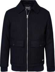 Petrol Industries - Heren Wollen jas - Blauw - Maat L