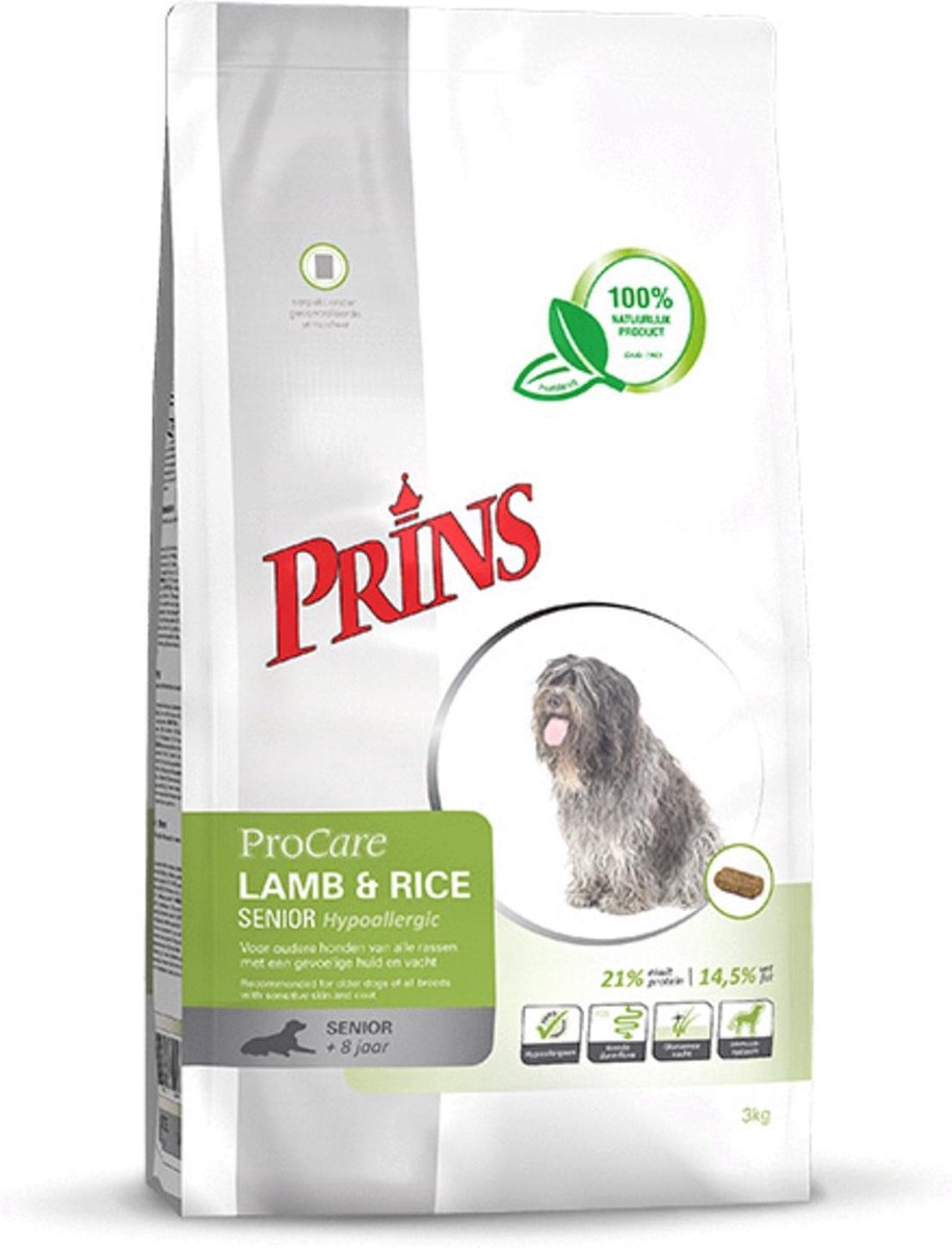 Prins ProCare Lam en Rijst Hypoallergic Senior 15 kg. -  - 80009421
