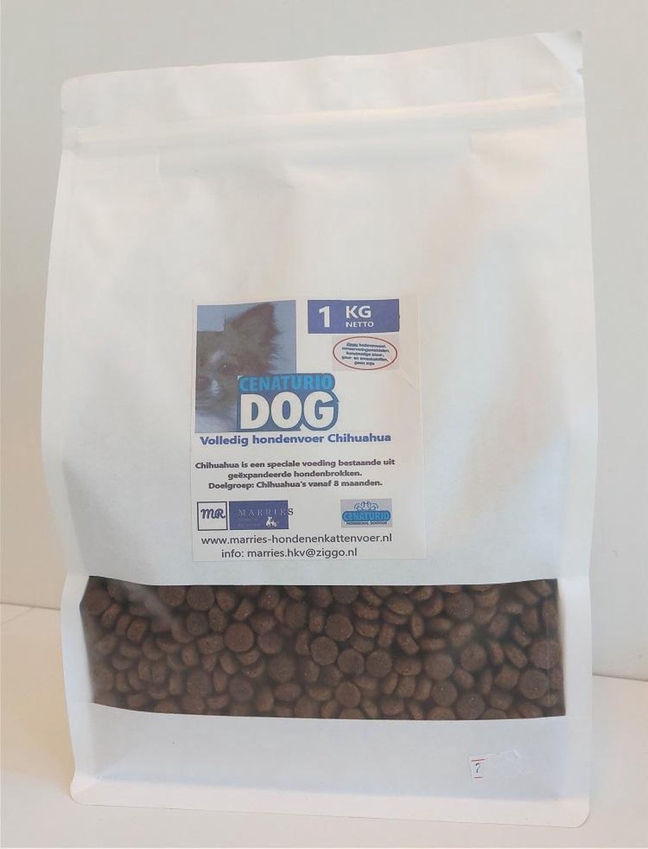 Cenaturio Chihuahua adult - volwassen hondenvoer - 1 KG - na puppy tot senior