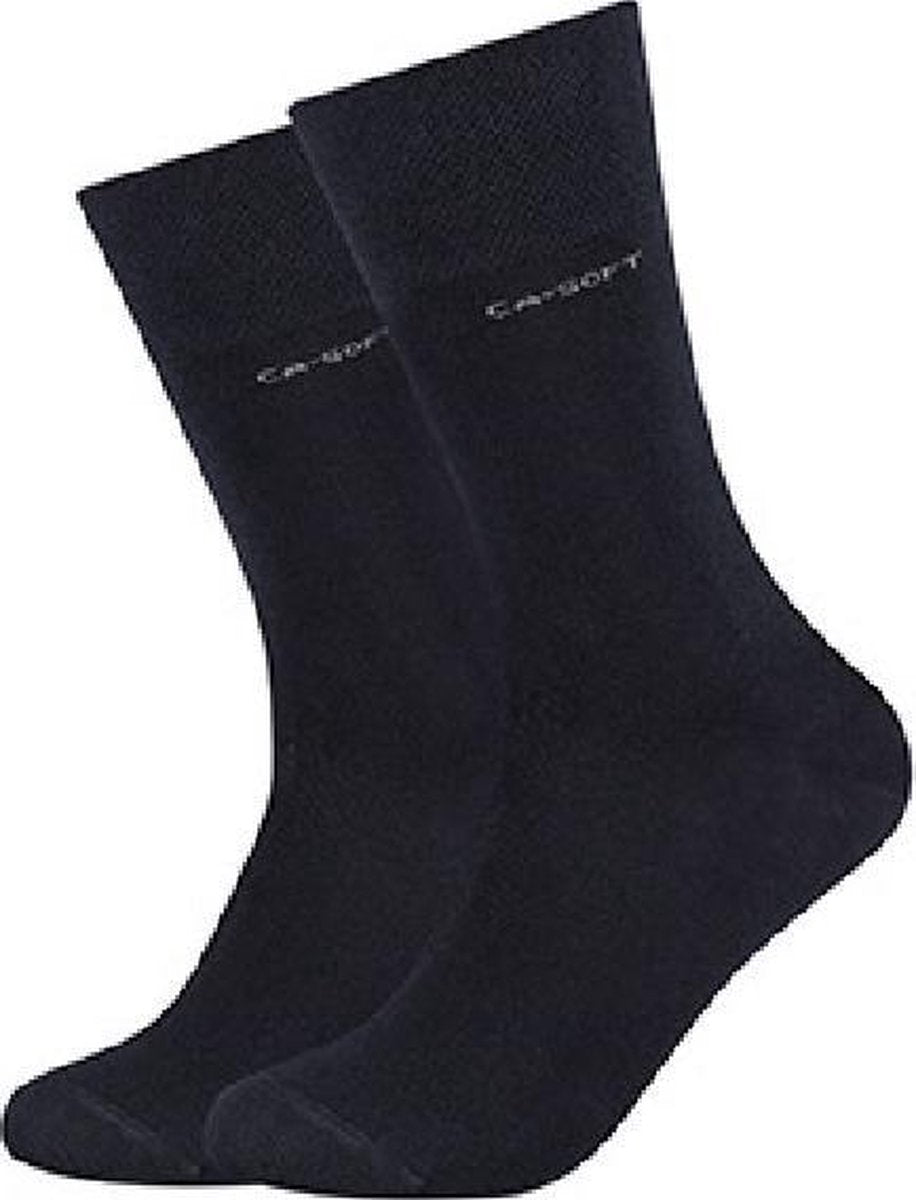 Camano Ca-Soft Sokken unisex 2 PACK 39-42 Navy naadloos zonder knellende elastiek