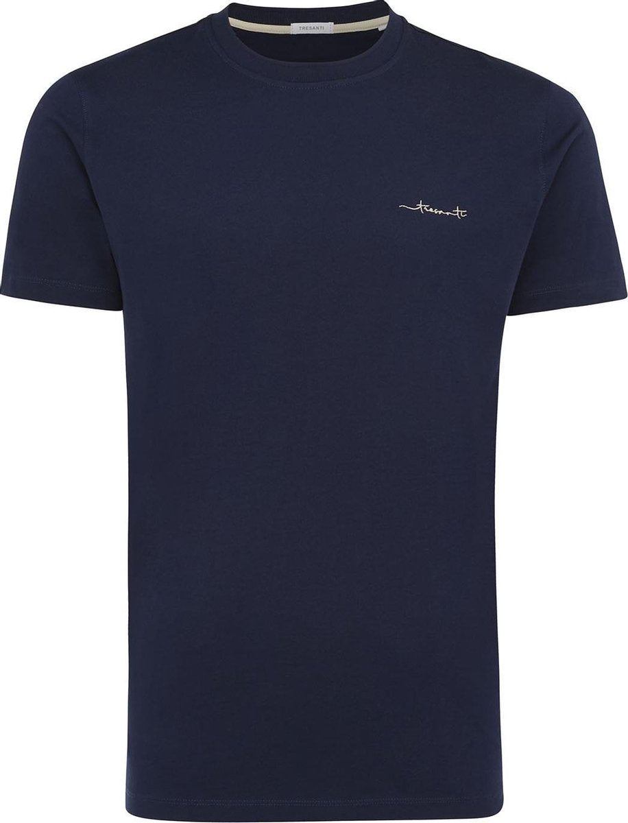 Tresanti T-shirt Roman III embroidery navy