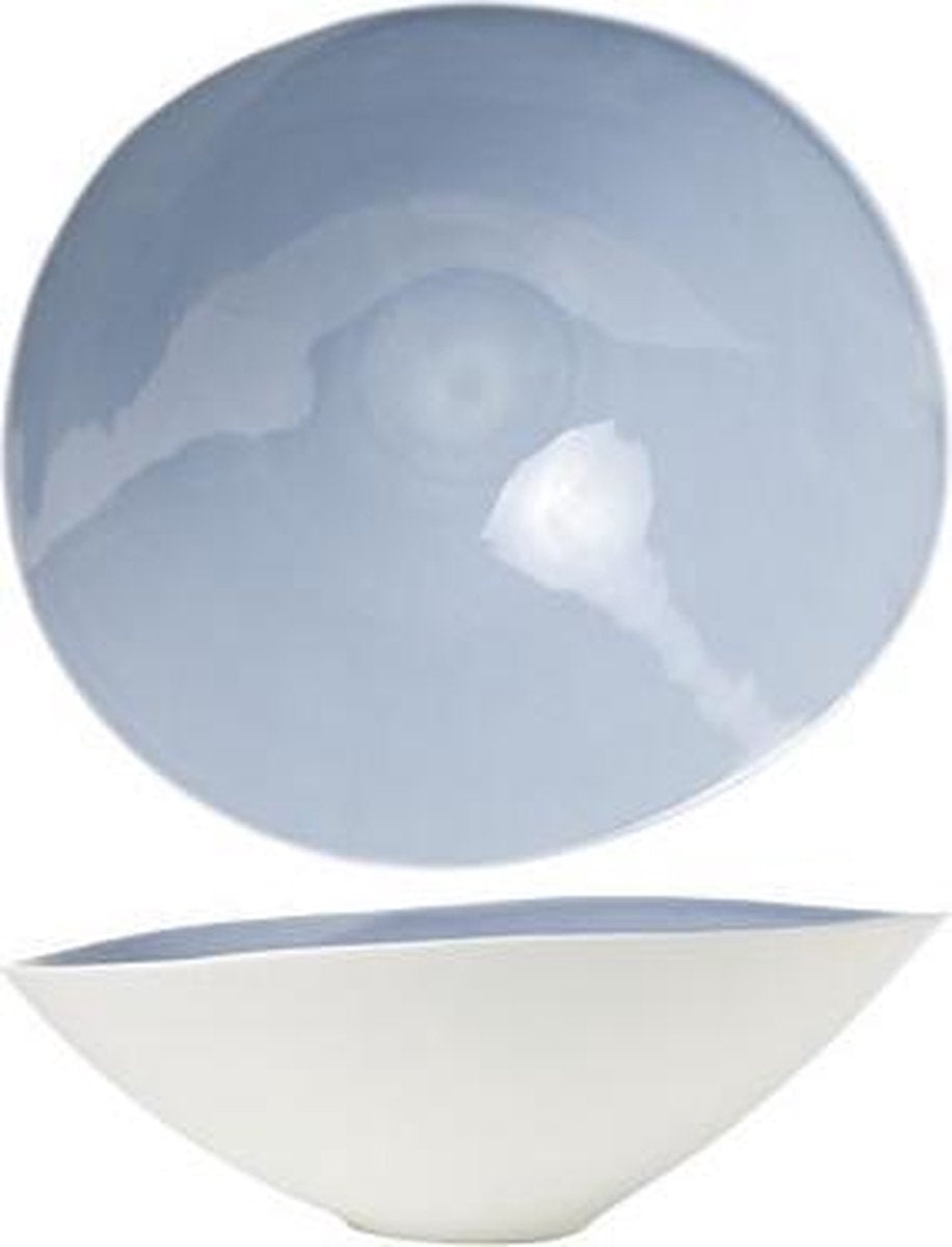 Il Cielo Slakom - ø35.7x32.3xh12.5cm - Binnen Grijs - ø16 - Buiten Mat/Wit