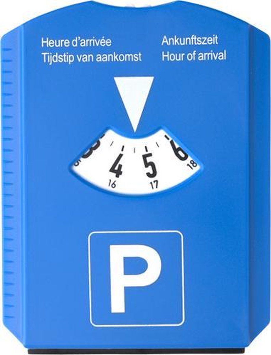 Parkeerkaart met ijskrabber - parkeerschijf