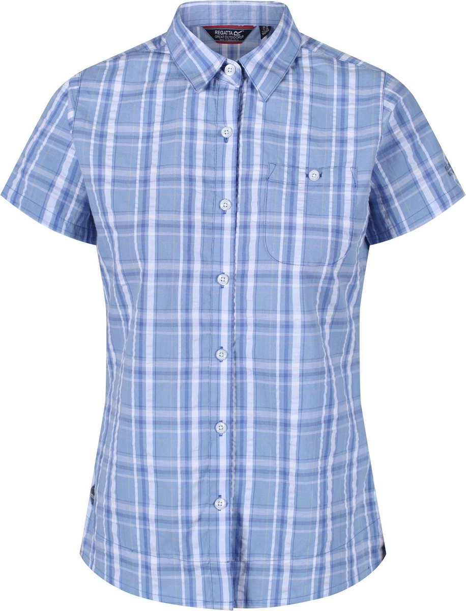 Regatta-Jenna III-Outdoorshirt-Vrouwen-MAAT M-Blauw