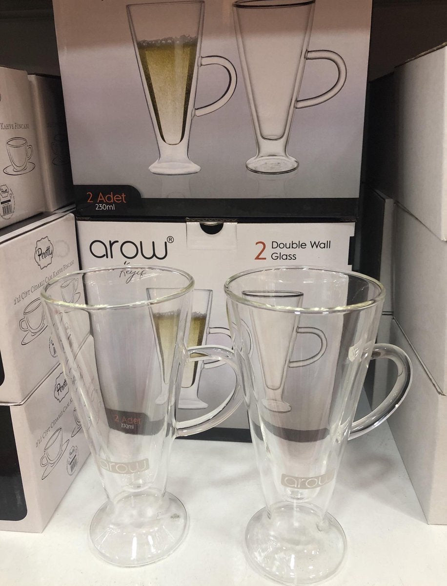 Latteglazen Dubbelwandig