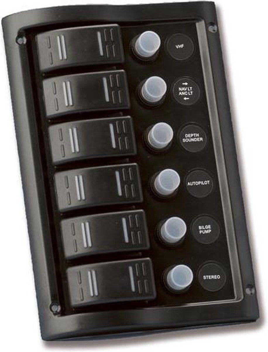 SCHAKELPANEEL 12 V - 6 SCHAKELAARS