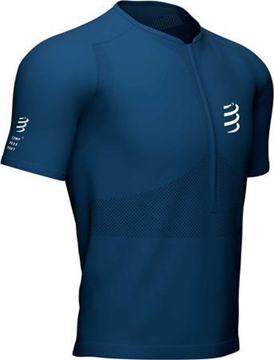 Compressport Trail Half-Zip Top Heren - blauw - maat XL