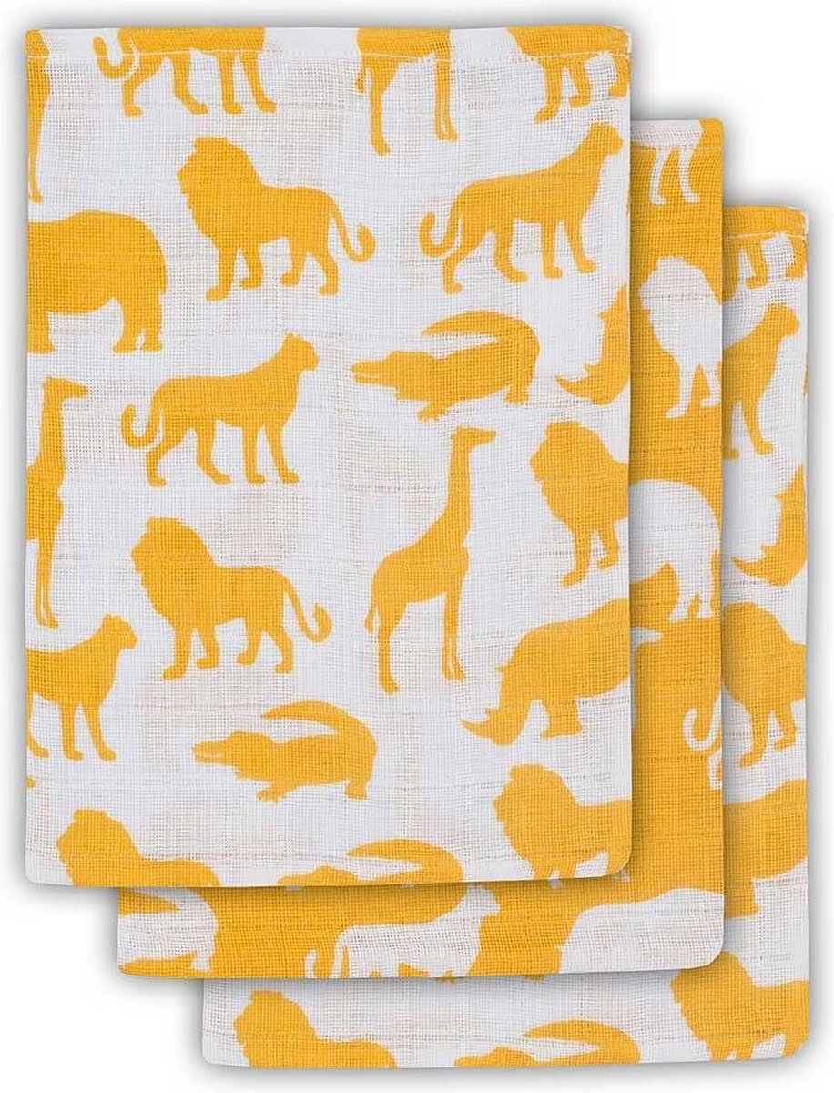 Hydrofiel washandje Safari ocher (3pack)