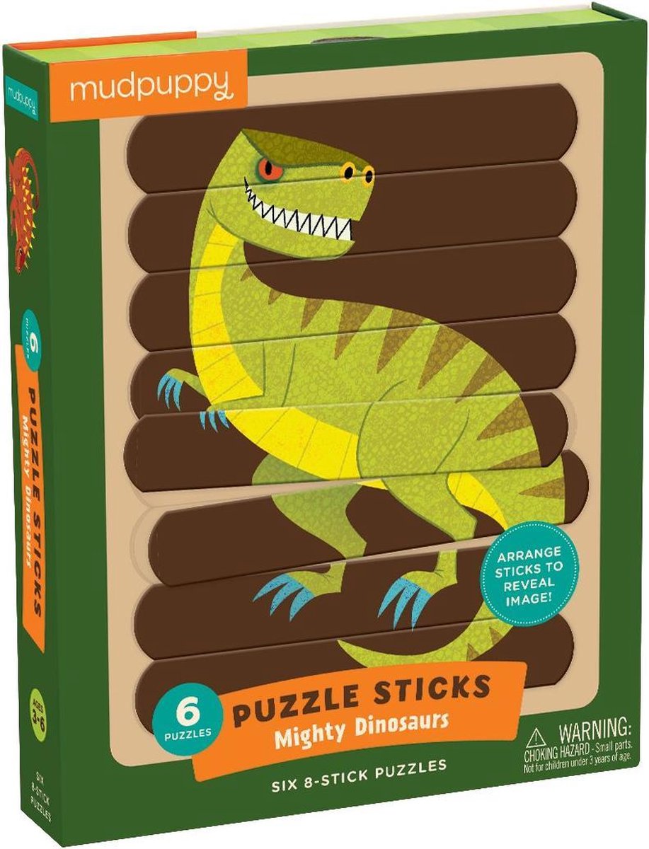 Mudpuppy - Puzzelsticks Mighty Dinosaurs