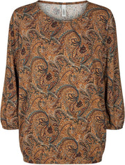 SOYA CONCEPT - BLOUSE - ORANJE COMBI