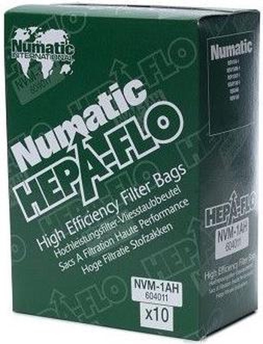 Numatic  hepa-flo stofzuigerzakken - 10st - nvm-1ah stofzakken stofzuigzakken hvr160 henry