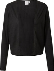 Ichi gebreid vest Zwart-S (M)