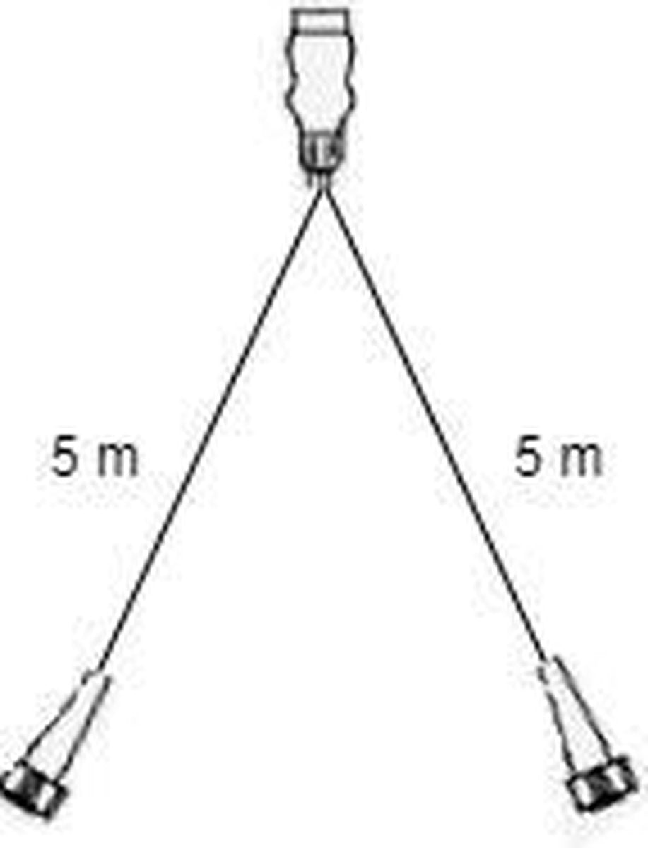 Hoofdkabel Aspock - 5 meter lang - 7-polig - voorzien van 2x 5-polige connector