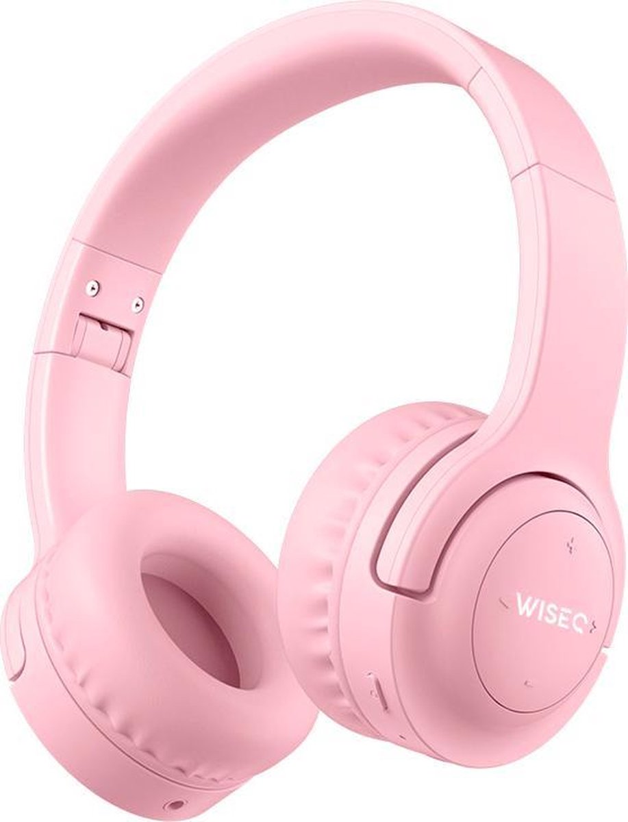 WISEQ Hero Draadloze Koptelefoon Voor Kinderen - Bluetooth - Microfoon - Tot 12 Jaar - Roze