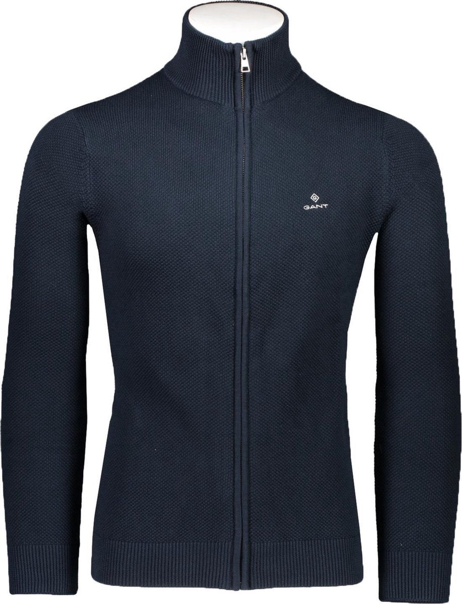 Gant Vest Blauw Normaal - Maat XXL - Heren - Lente/Zomer Collectie - Katoen