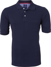 Redmond regular fit poloshirt - marine blauw -  Maat: 3XL