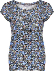 T-shirt Short Sleeve 12130 60 Kate Blue/green Flowers
