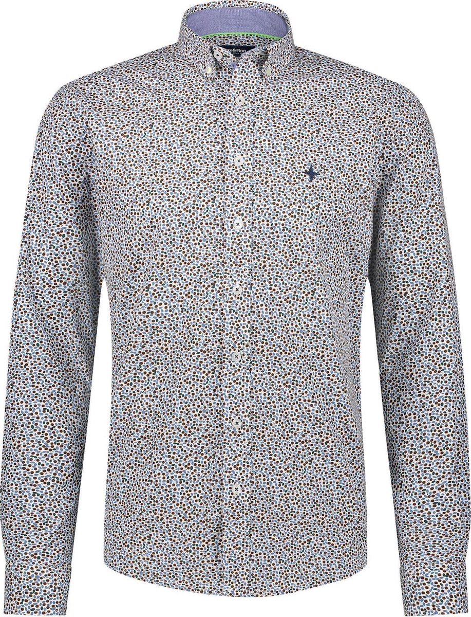 Haze&Finn Overhemd Print Sunflower (MC15-0110-31 - SunFlower)