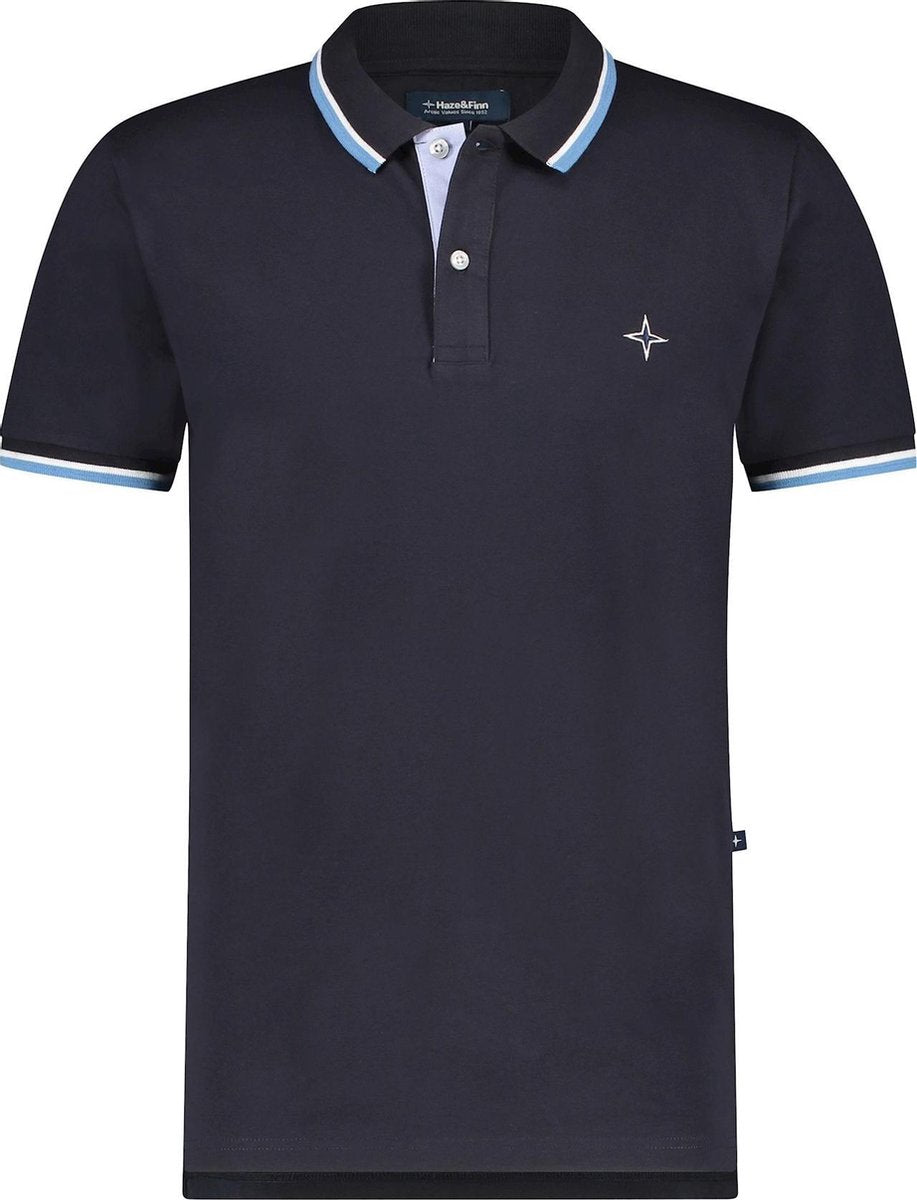 Haze&Finn Polo Korte Mouw Dark Navy (MC15-0300 - DarkNavy)