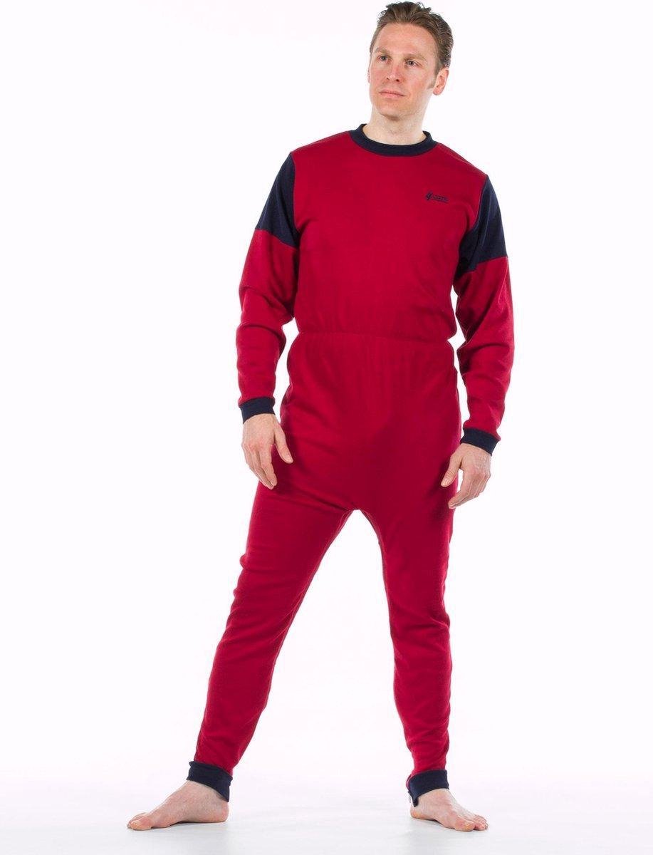 Plukpak voor volwassenen | Rugritssluiting  | Rits in het kruis | Hansop | Rood | XL