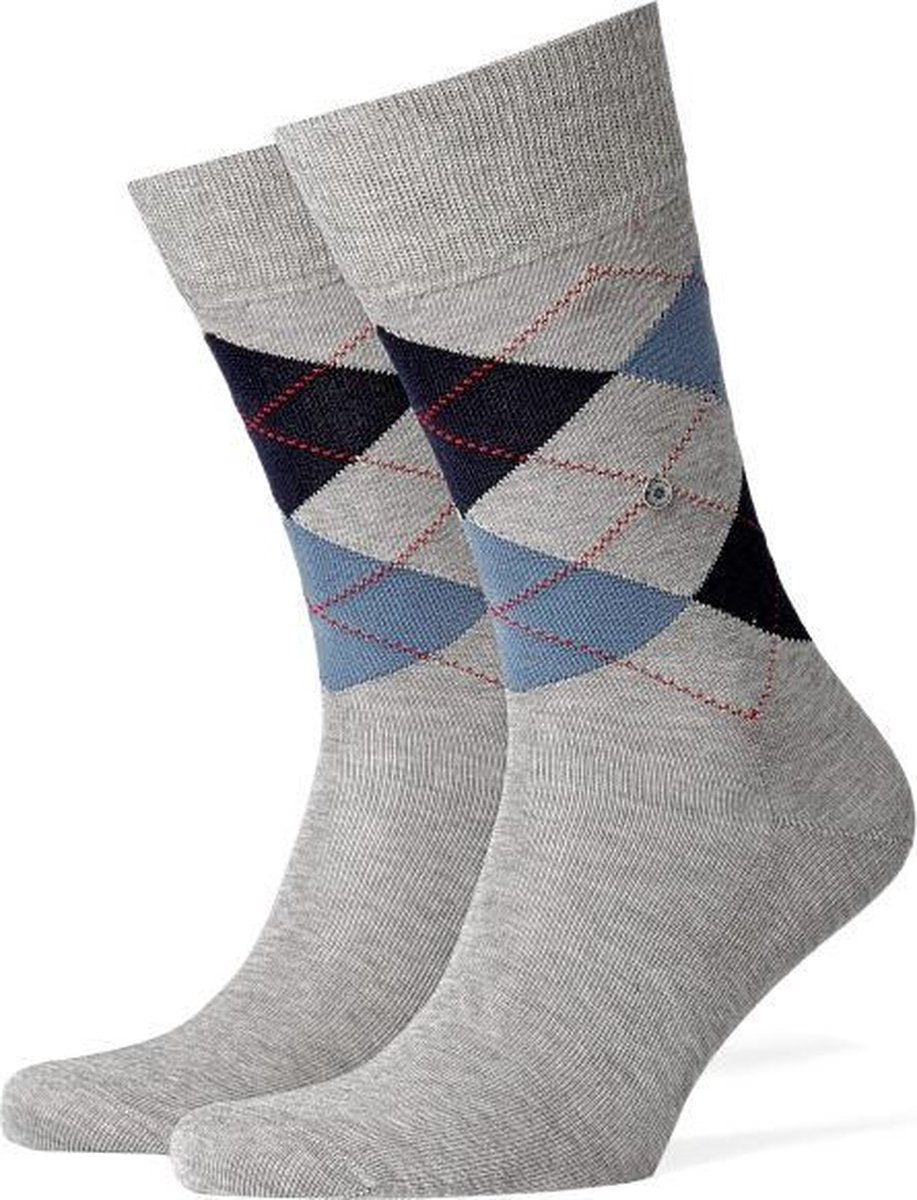 Burlington Manchester Herensok 20182 - Grijs 3619 faggy dew Heren - 46-50