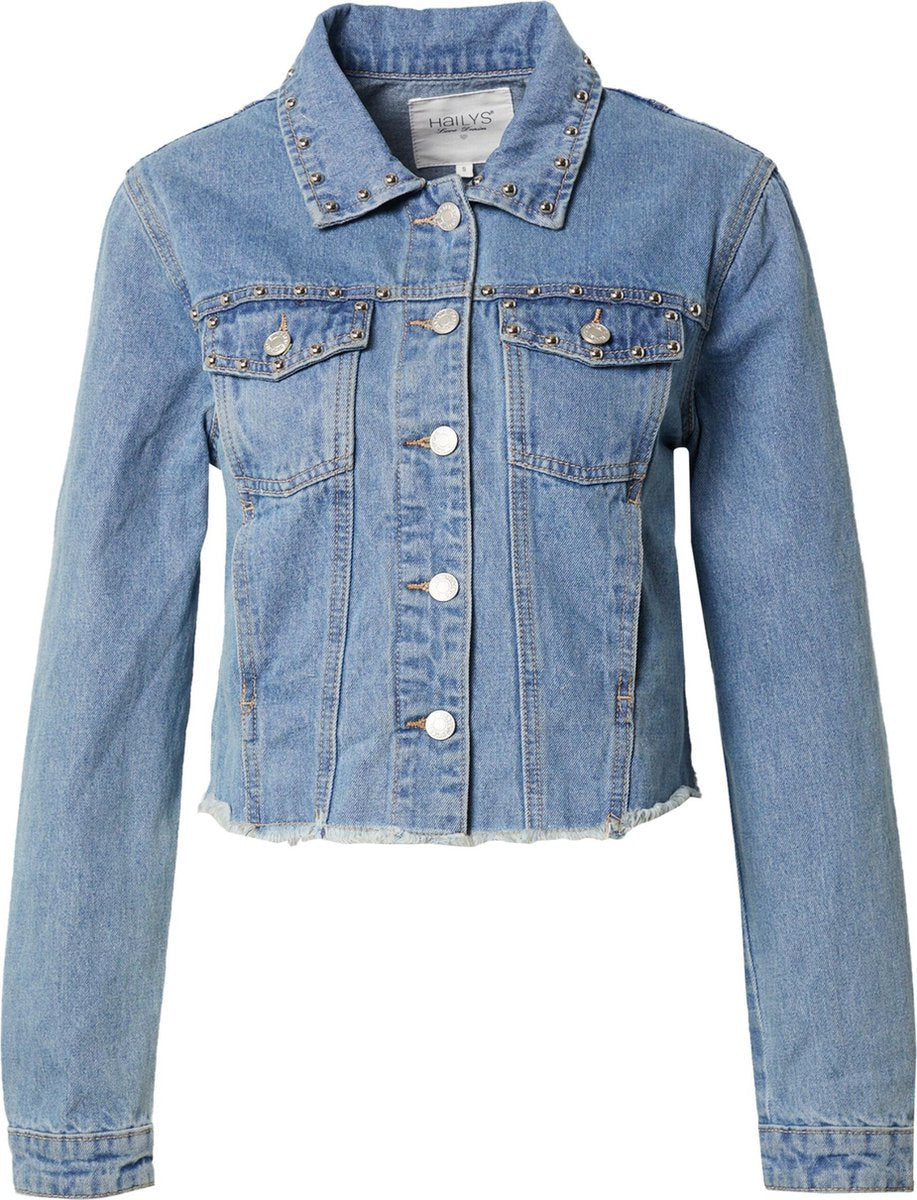 Hailys tussenjas rocky Blauw Denim-L