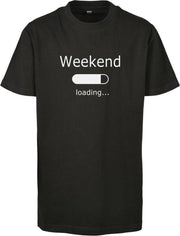 Urban Classics Kinder Tshirt -Kids 110- Weekend Loading 2.0 Zwart