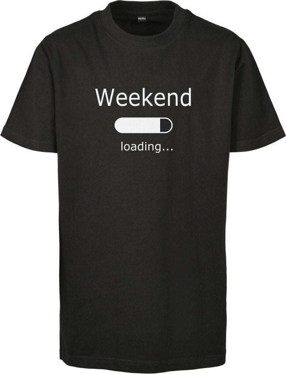 Urban Classics Kinder Tshirt -Kids 110- Weekend Loading 2.0 Zwart