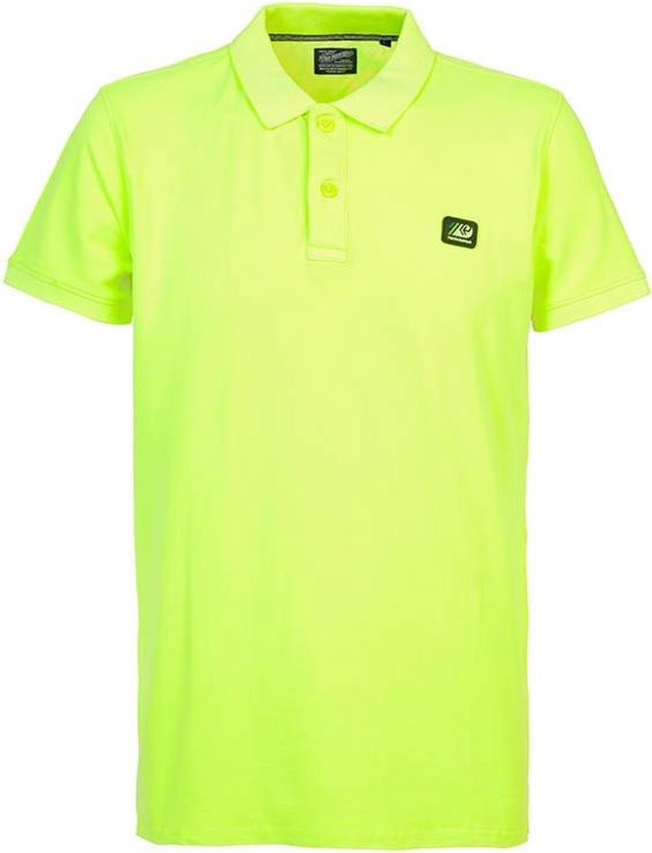 Petrol Industries - Heren Neon polo - Geel - Maat XXL
